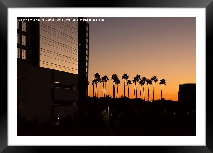  Sunrise on the Strip Framed Mounted Print by Claire Castelli