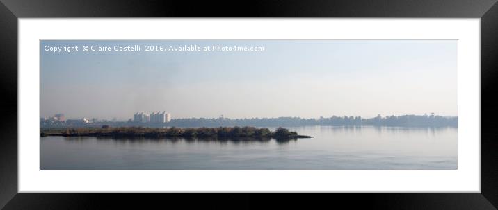 River Nile Framed Mounted Print by Claire Castelli