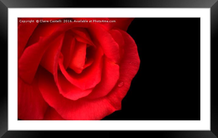 Love is... Framed Mounted Print by Claire Castelli