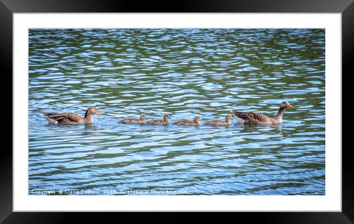 Family day out Framed Mounted Print by Claire Castelli