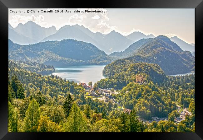 The valley Framed Print by Claire Castelli