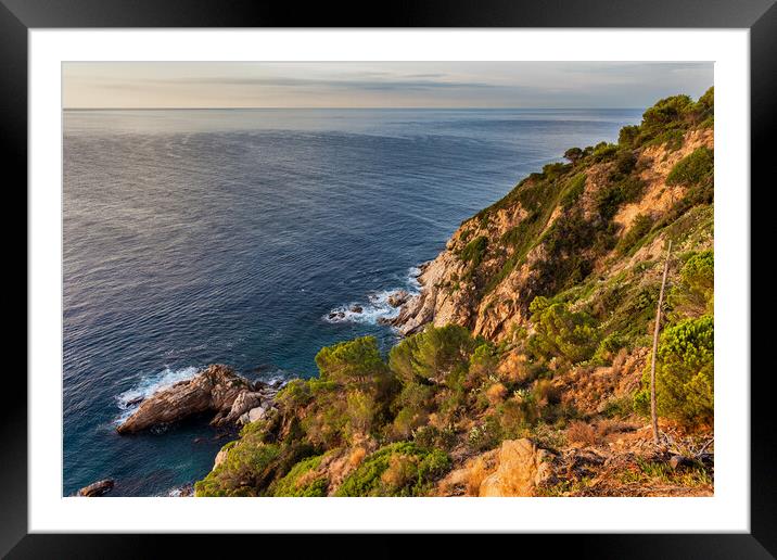 Costa Brava Sea Coast in Spain Framed Mounted Print by Artur Bogacki