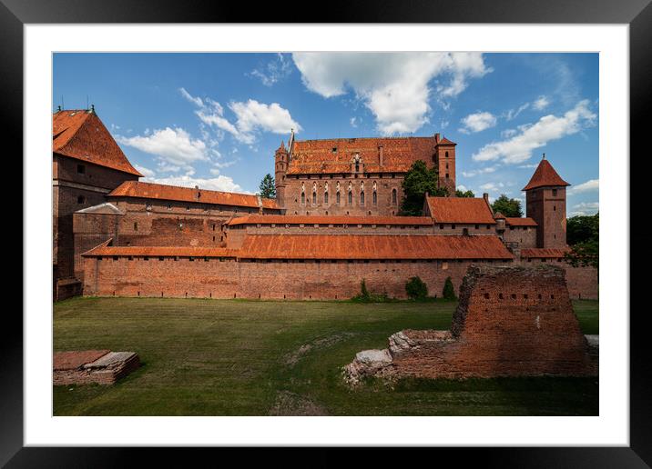 Malbork Castle in Poland Framed Mounted Print by Artur Bogacki