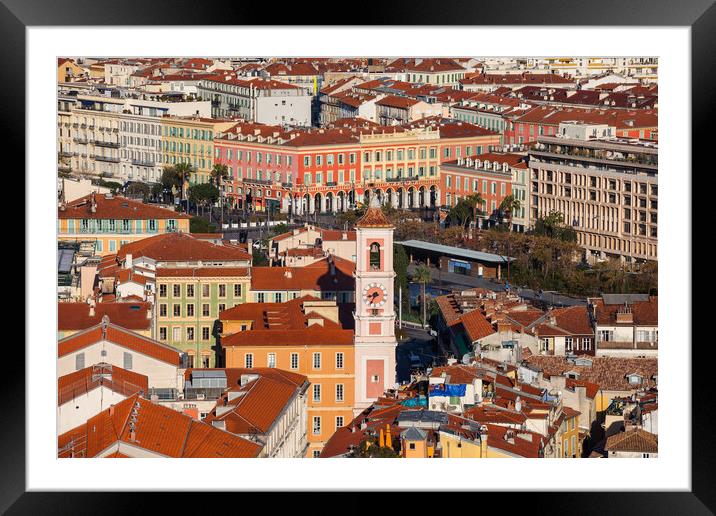 City of Nice in France Framed Mounted Print by Artur Bogacki
