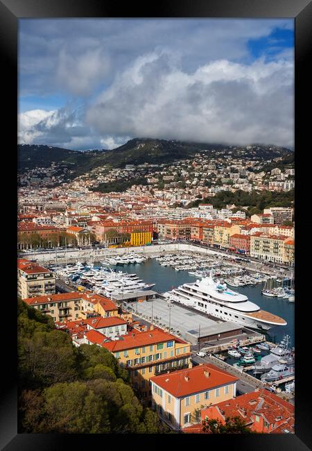 City of Nice in France Framed Print by Artur Bogacki