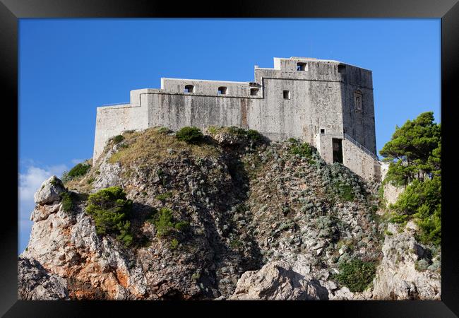 Fort Lovrijenac in Dubrovnik Framed Print by Artur Bogacki