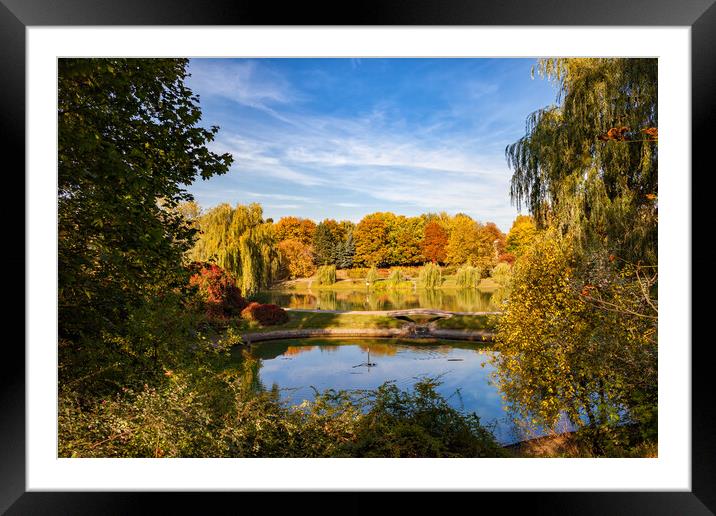 Moczydlo Park in City of Warsaw Framed Mounted Print by Artur Bogacki