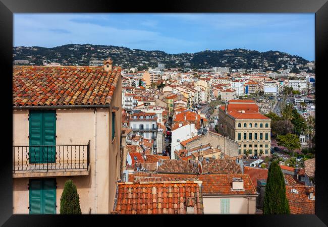 City of Cannes in France Framed Print by Artur Bogacki