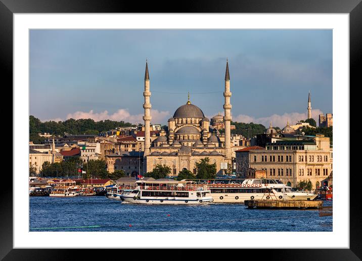 City of Istanbul in Turkey Framed Mounted Print by Artur Bogacki