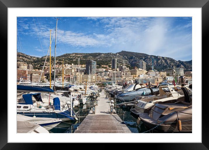 Port of Monaco Framed Mounted Print by Artur Bogacki