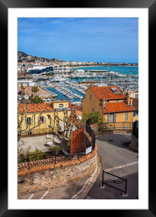 City of Cannes in France Framed Mounted Print by Artur Bogacki