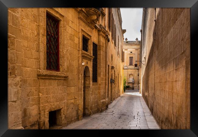 City of Mdina in Malta Framed Print by Artur Bogacki