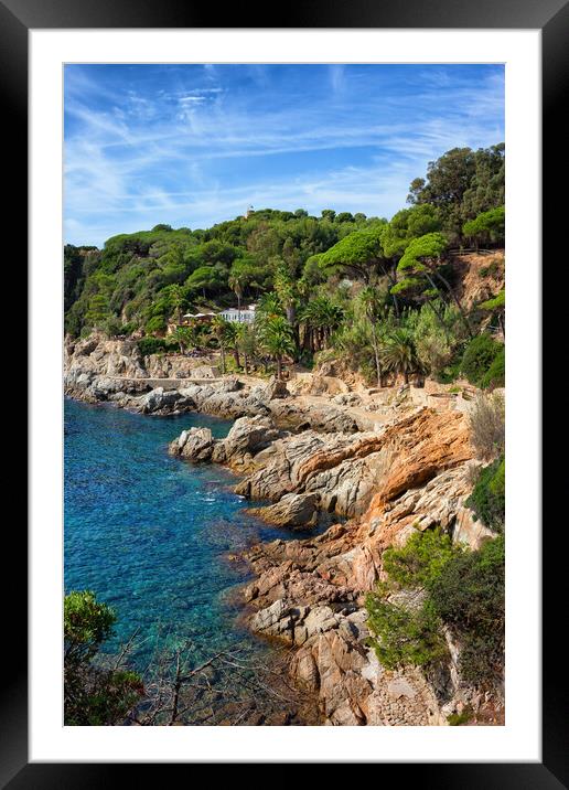 Scenic Costa Brava Sea Coast In Spain Framed Mounted Print by Artur Bogacki