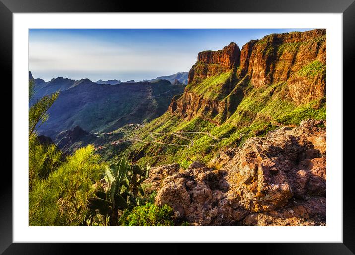 Tenerife Mountains Landscape Framed Mounted Print by Artur Bogacki