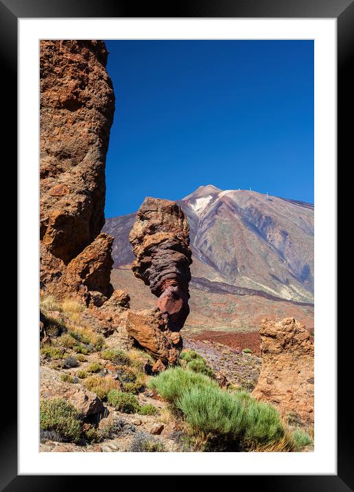 Teide National Park Landscape In Tenerife Framed Mounted Print by Artur Bogacki