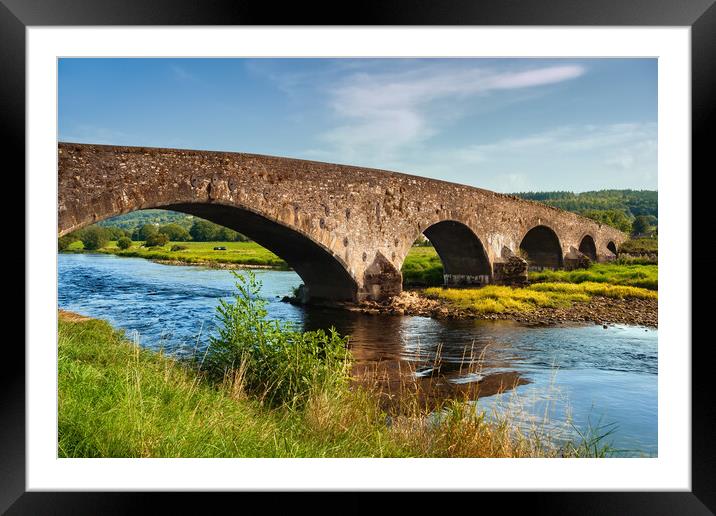 Old Arch Bridge On Suir River In Ireland Framed Mounted Print by Artur Bogacki