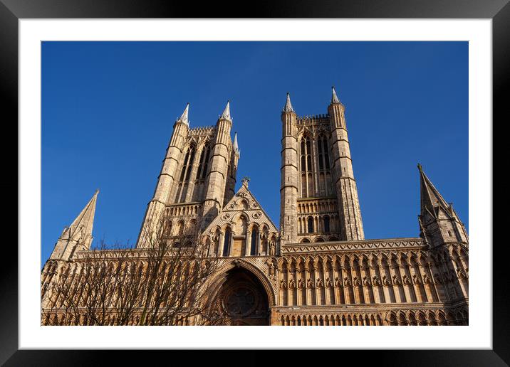 Lincoln Cathedral In England Framed Mounted Print by Artur Bogacki