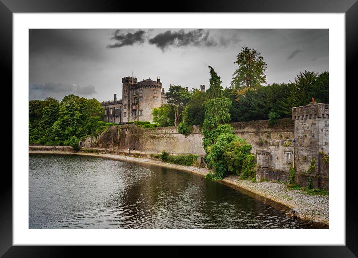 Kilkenny Castle River View In Ireland Framed Mounted Print by Artur Bogacki