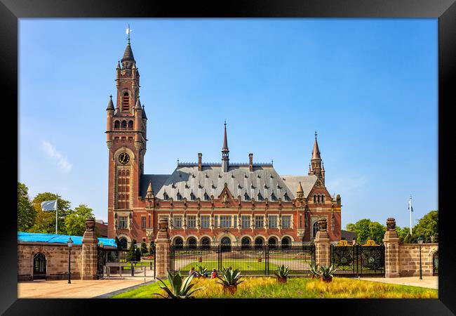 Peace Palace in Hague City In Netherlands Framed Print by Artur Bogacki