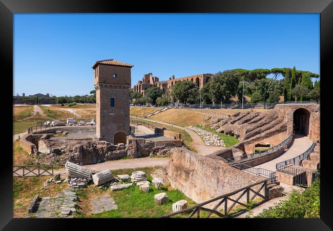 Circus Maximus Ruins in Rome Framed Print by Artur Bogacki