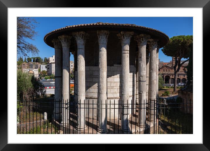 Temple of Hercules Victor In Rome Framed Mounted Print by Artur Bogacki
