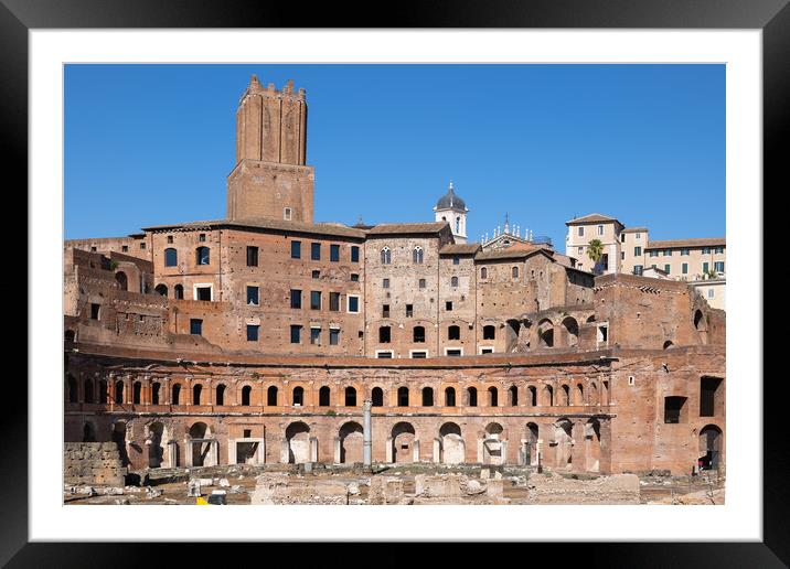 Trajan Forum and Market in Rome Framed Mounted Print by Artur Bogacki