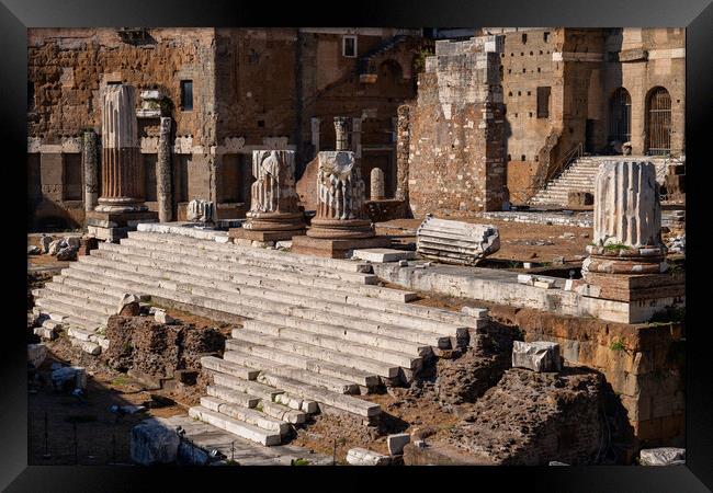 Temple of Mars Ultor at Forum Agustus Framed Print by Artur Bogacki