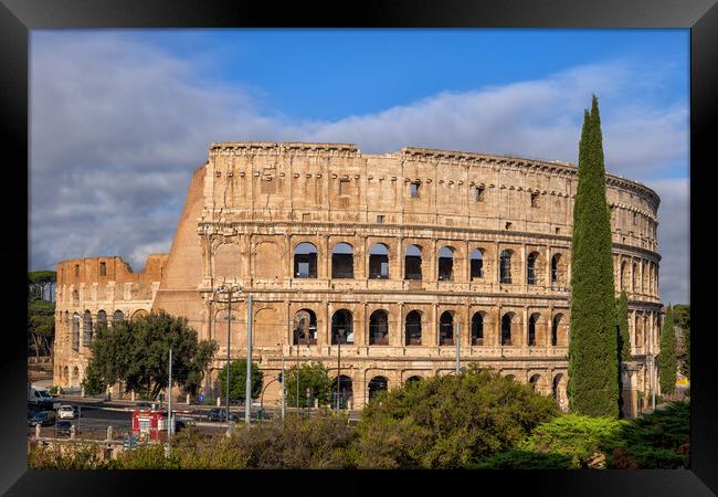 Colosseum in City of Rome Framed Print by Artur Bogacki