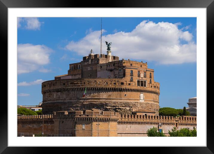 Mausoleum of Hadrian In Rome Framed Mounted Print by Artur Bogacki
