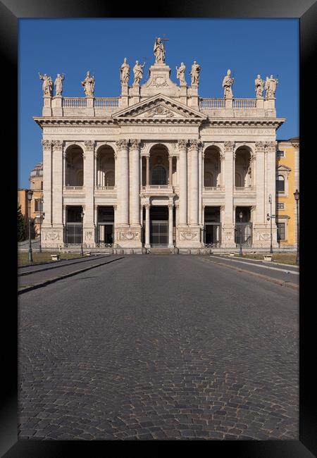 Basilica di San Giovanni in Laterano in Rome Framed Print by Artur Bogacki