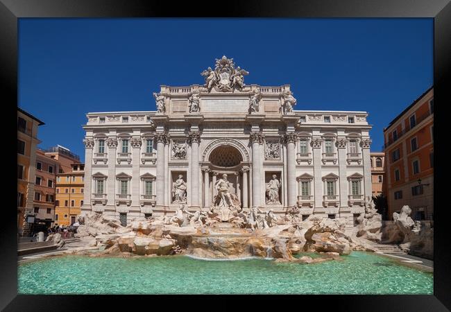 Trevi Fountain in City of Rome Framed Print by Artur Bogacki