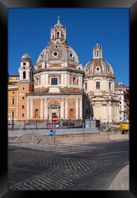 Domed Churches of Rome Framed Print by Artur Bogacki