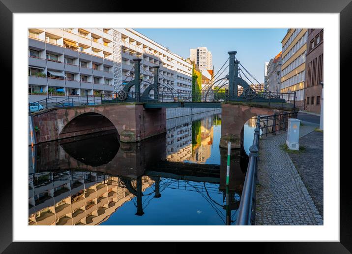 Jungfern Bridge In City Of Berlin Framed Mounted Print by Artur Bogacki