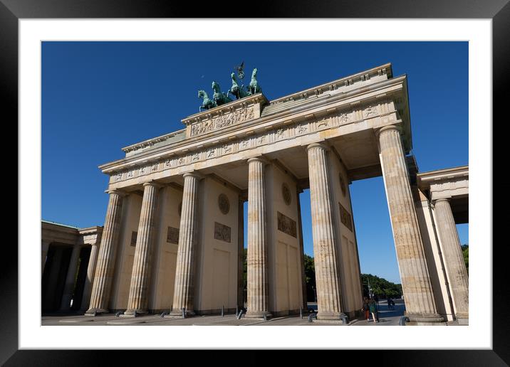 Brandenburg Gate In Berlin, Germany Framed Mounted Print by Artur Bogacki