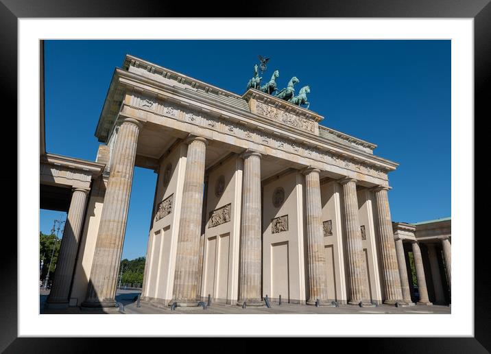 The Brandenburg Gate In Berlin Framed Mounted Print by Artur Bogacki