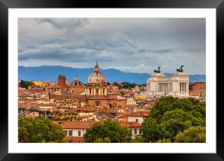 City of Rome In Italy Framed Mounted Print by Artur Bogacki