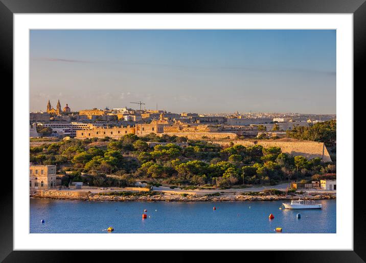 Manoel Island At Sunset In Malta Framed Mounted Print by Artur Bogacki