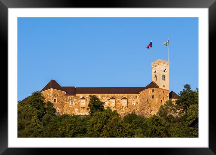 Ljubljana Castle In Slovenia Framed Mounted Print by Artur Bogacki