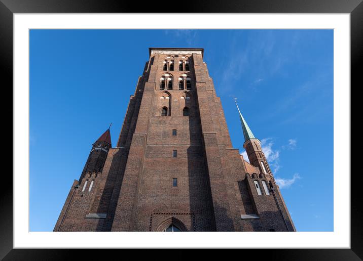 Gothic St Mary Church In Gdansk Framed Mounted Print by Artur Bogacki
