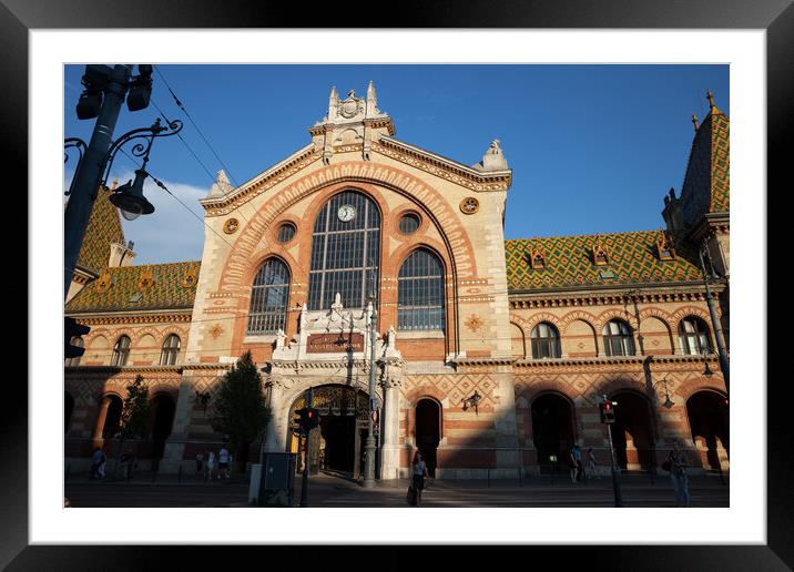 Great Market Hall in Budapest Framed Mounted Print by Artur Bogacki