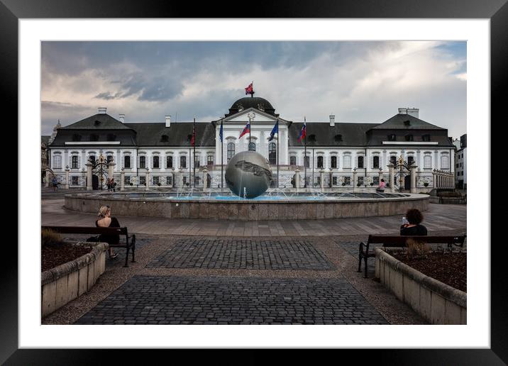 Grassalkovich Presidential Palace in Bratislava Framed Mounted Print by Artur Bogacki