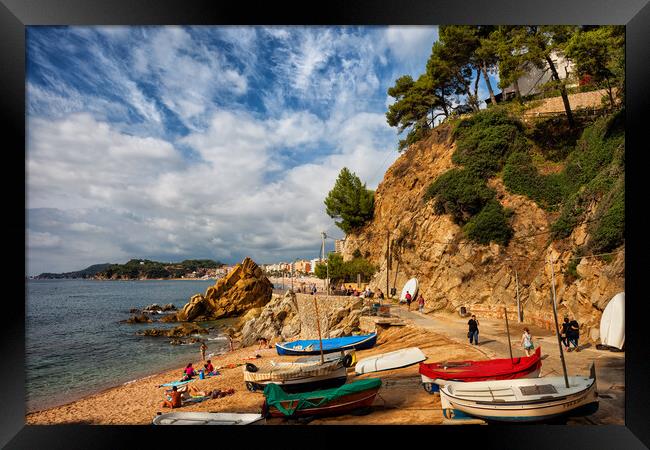 Lloret de Mar Picturesque Sea Town on Costa Brava Framed Print by Artur Bogacki