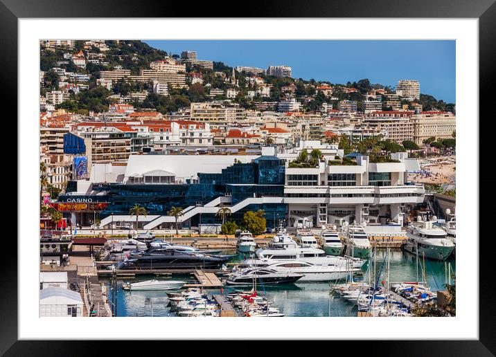 Palais des Festivals in City of Cannes in France Framed Mounted Print by Artur Bogacki