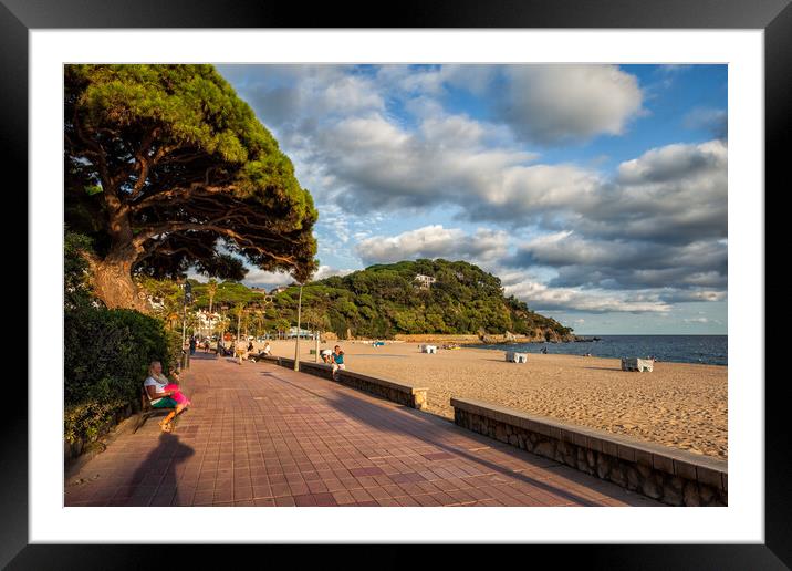 Lloret de Mar on Costa Brava in Spain Framed Mounted Print by Artur Bogacki