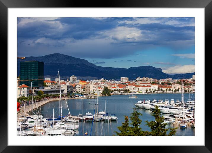 City of Split in Croatia Framed Mounted Print by Artur Bogacki
