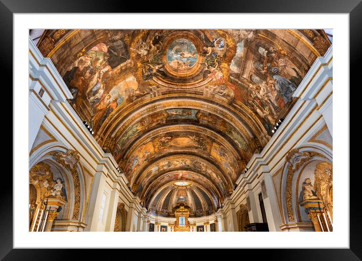 Church of Our Lady of Victory Interior in Valletta Framed Mounted Print by Artur Bogacki