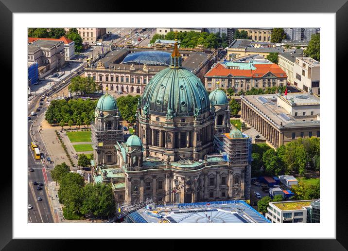 Berlin Cathedral From Above Framed Mounted Print by Artur Bogacki