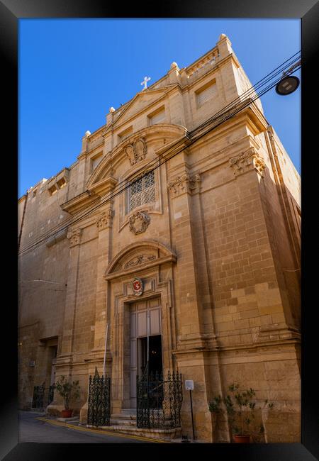 St Anne Church in Birgu, Malta Framed Print by Artur Bogacki