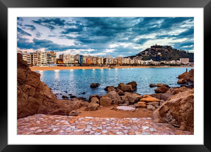 Blanes Town In Spain Framed Mounted Print by Artur Bogacki