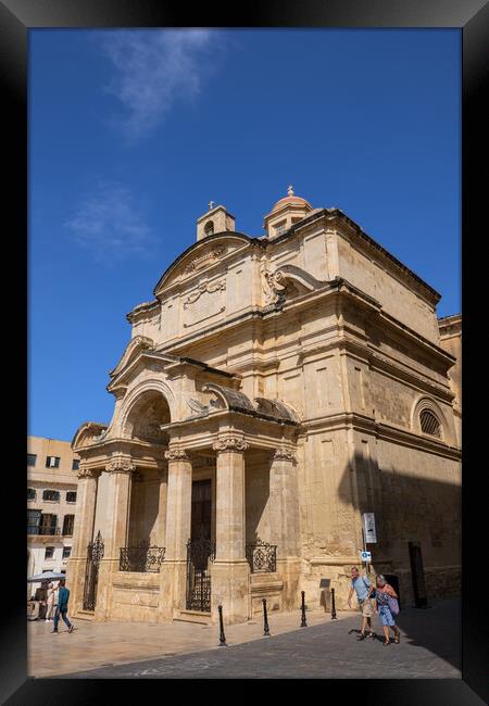 Church of Saint Catherine of Italy in Malta Framed Print by Artur Bogacki